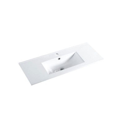 S300790 Ceramic Basin 900mm with Overflow, Narrow W910*D365*H170